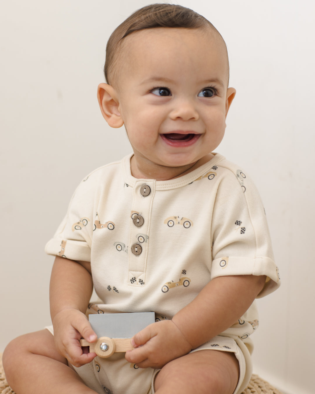 Quincy Mae Short Sleeve One-Piece || Race Car