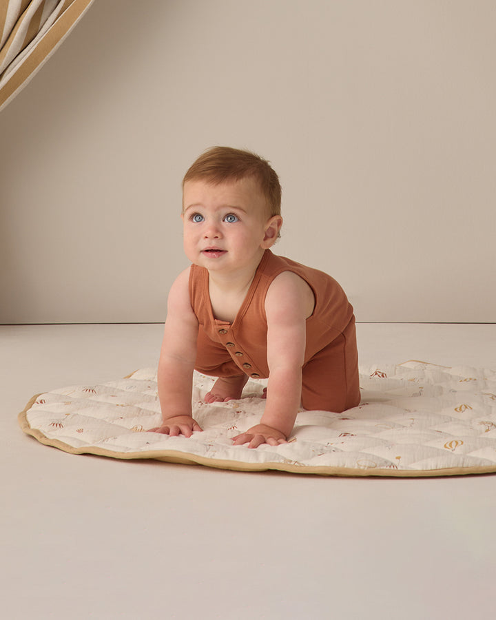 Quincy Mae Sleeveless Jumpsuit || Poppy
