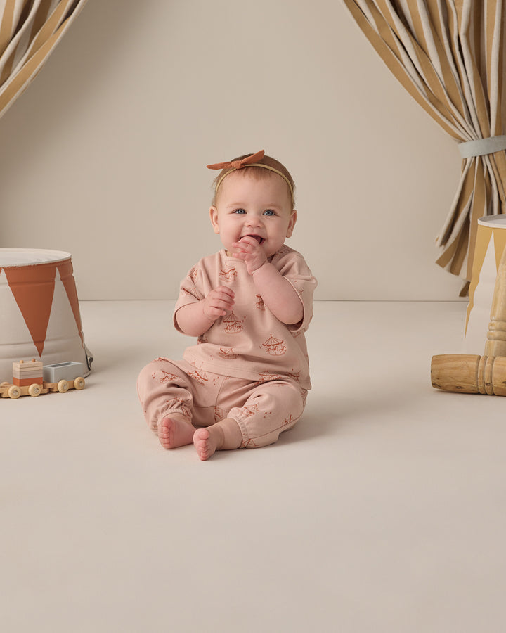 Quincy Mae Jersey Tee + Pant Set || Carousel