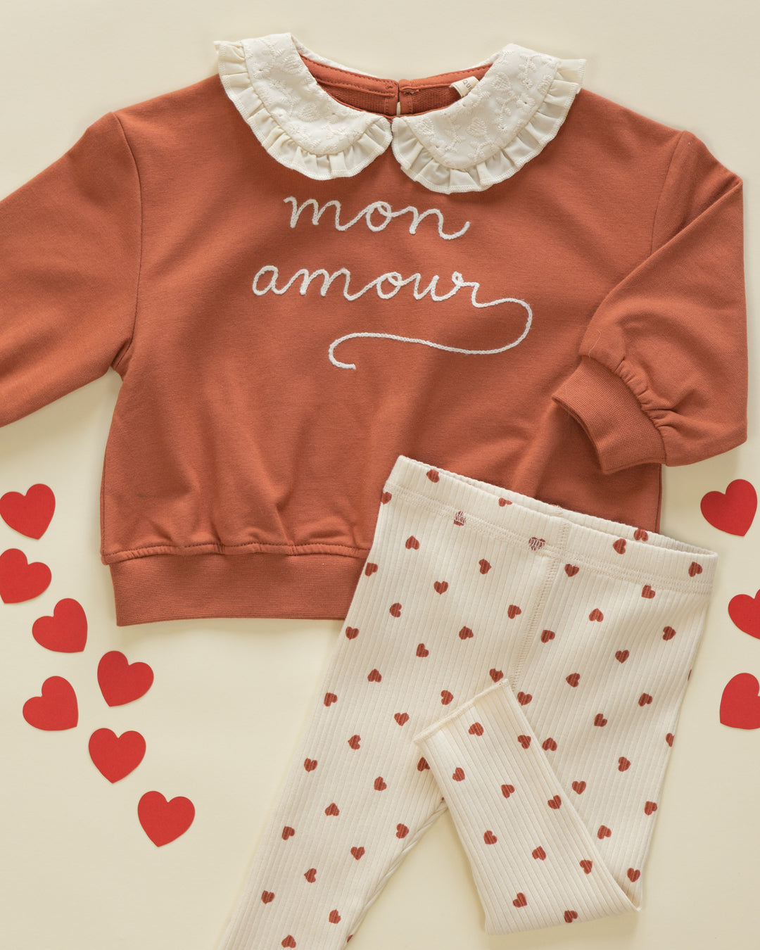 Quincy Mae Collared Sweatshirt || Mon Amour