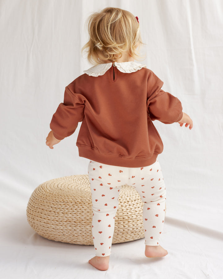 Quincy Mae Collared Sweatshirt || Mon Amour