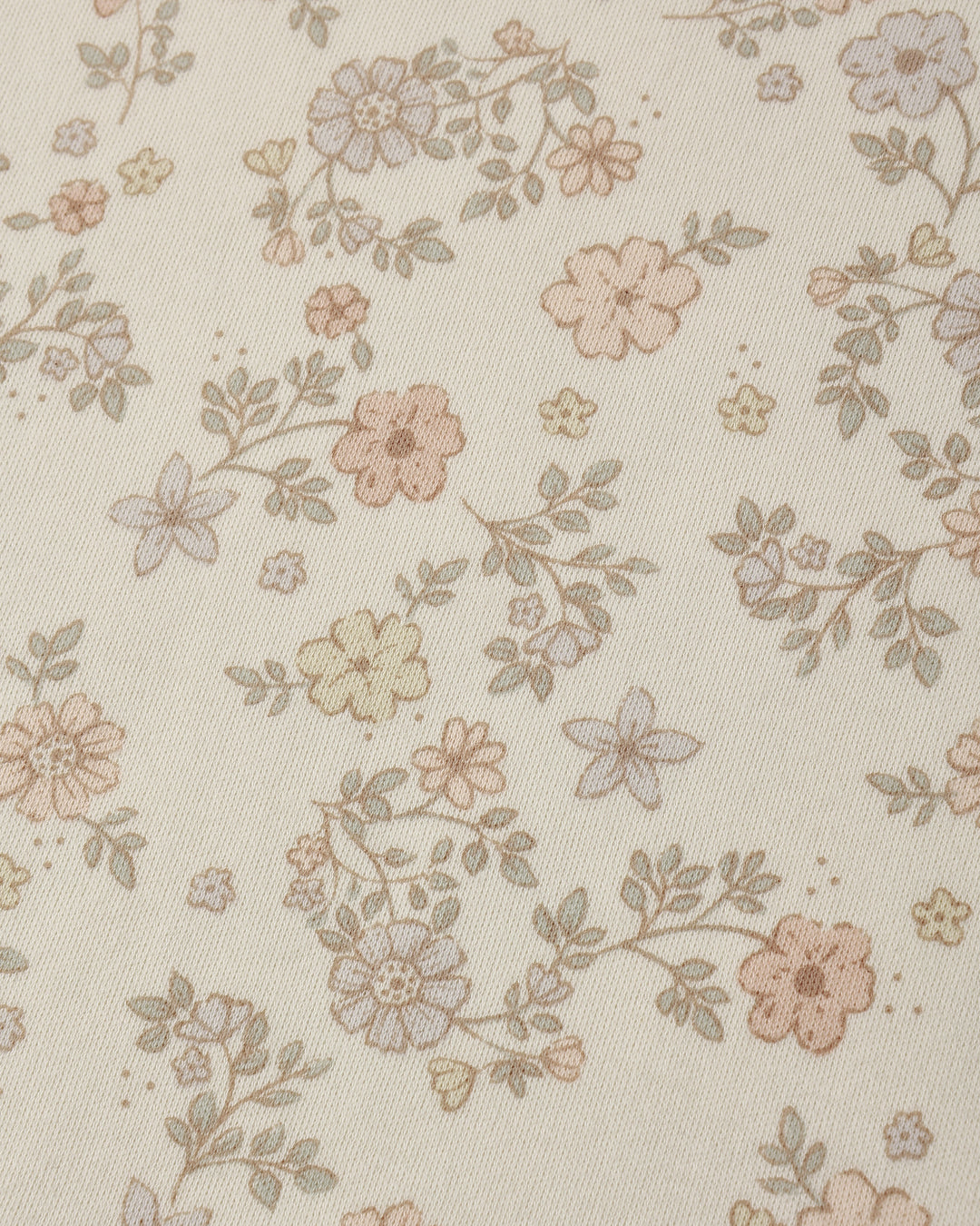Quincy Mae Zip Long Sleeve Footie Sleeper || Floral Vine