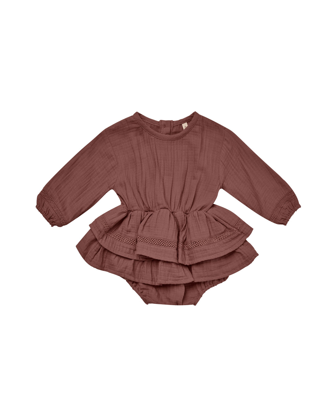 Quincy Mae rosie romper || plum