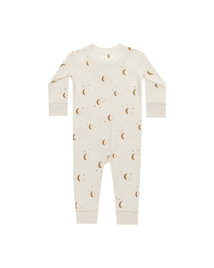 Quincy Mae Zip Long Sleeve Sleeper || Moons