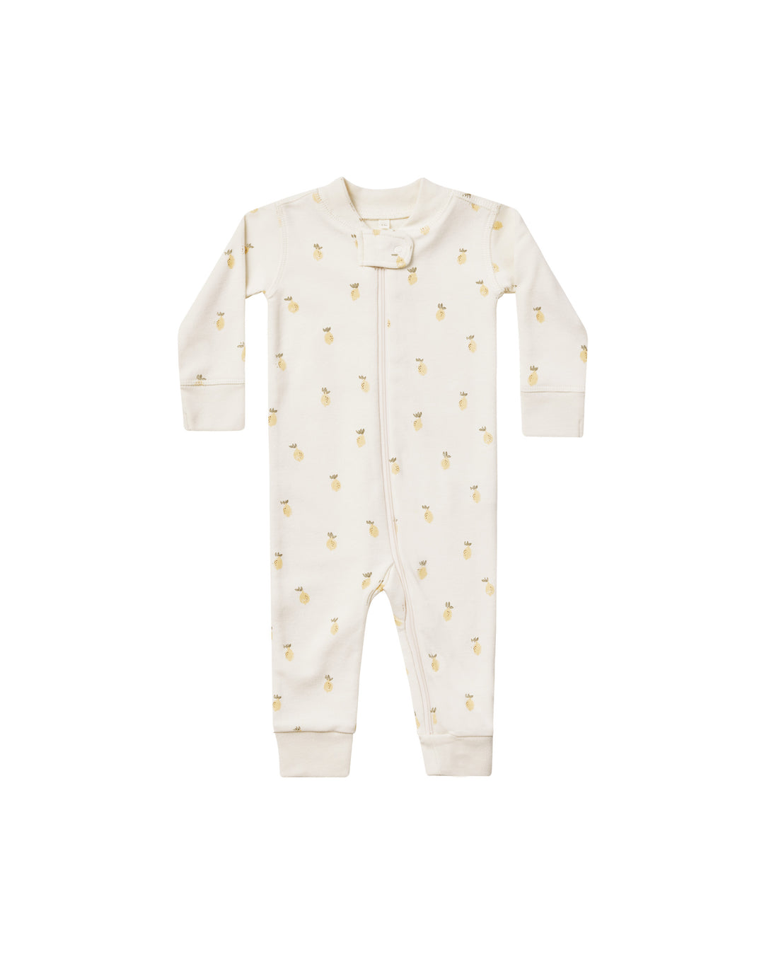 Quincy Mae zip long sleeve sleeper || lemons