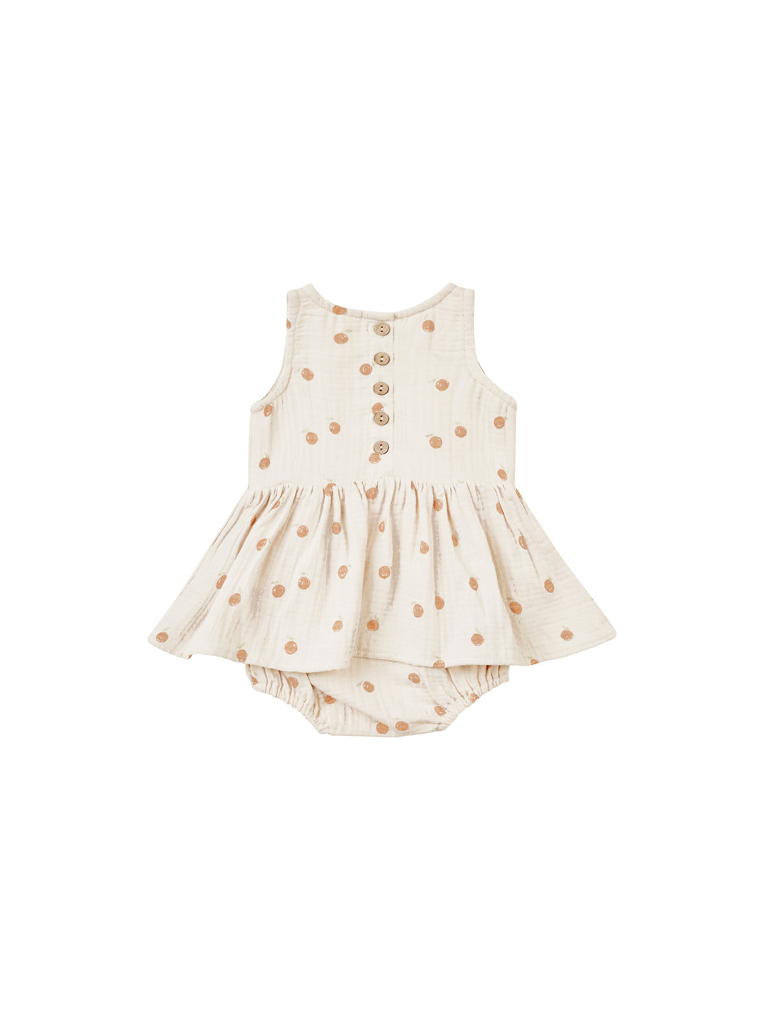 Quincy Mae skirted tank romper || oranges