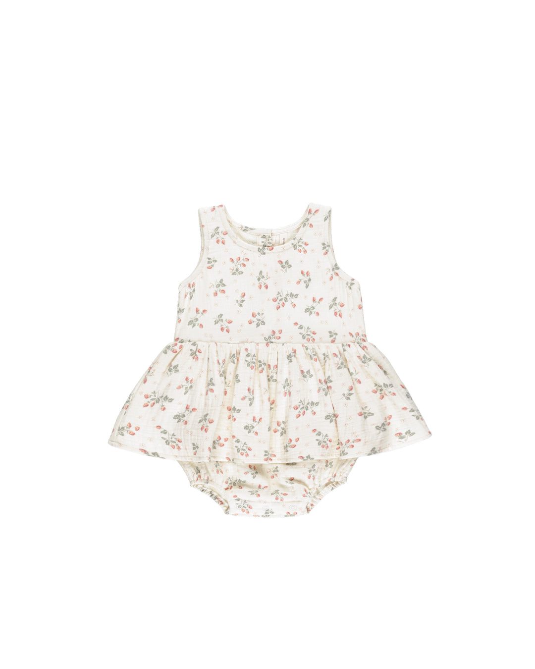 Quincy Mae Skirted Tank Romper || Strawberries