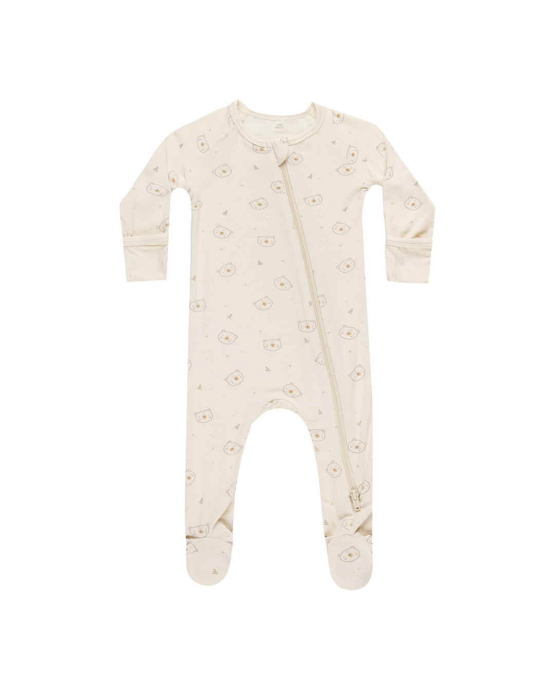 Quincy Mae Bamboo Zip Footie || Bears