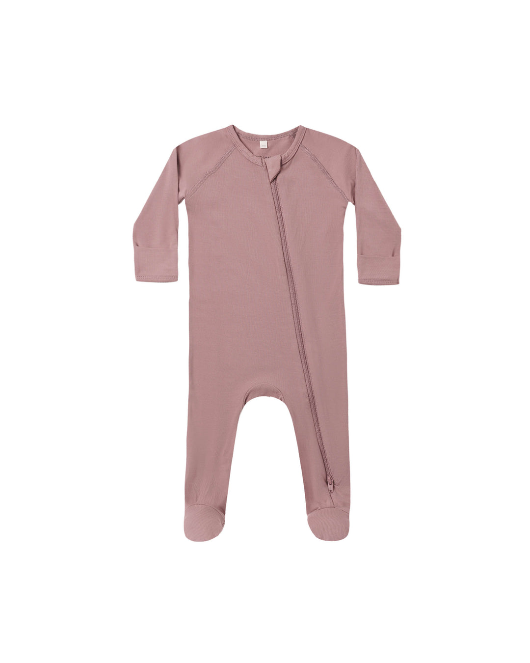 Quincy Mae Bamboo Zip Footie || Mulberry