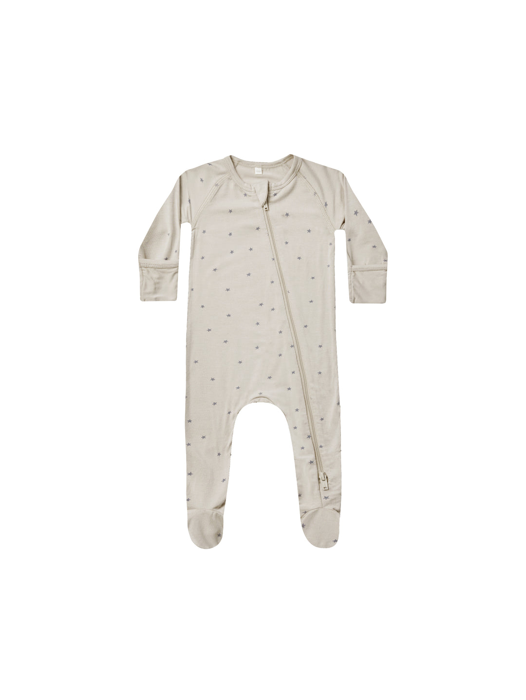 Quincy Mae bamboo zip footie || stars