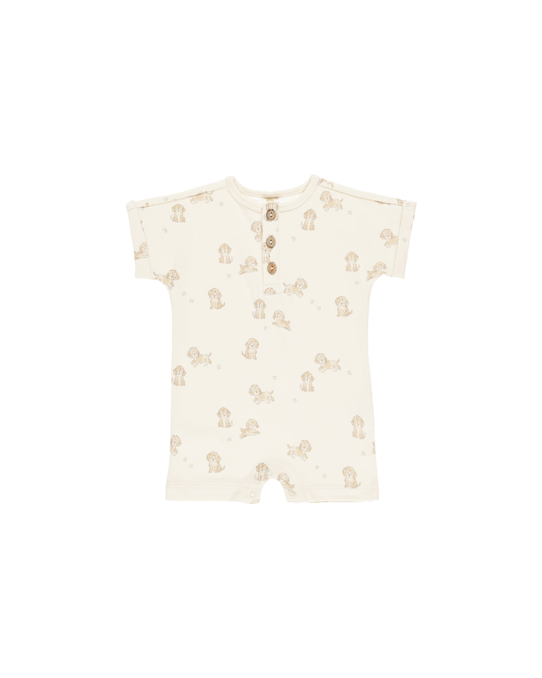 Quincy Mae Short Sleeve One-Piece || Puppies