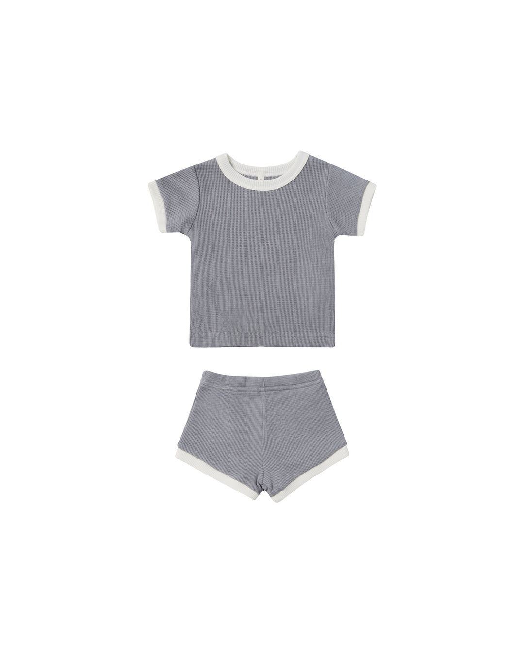 Quincy Mae waffle shortie set || lagoon