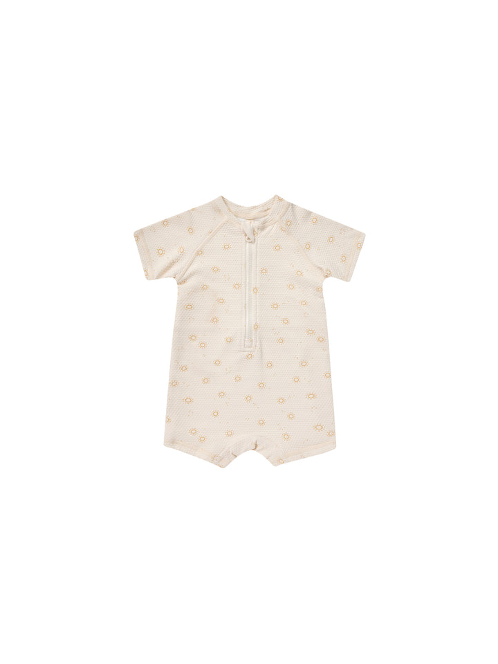 Quincy Mae zip rashguard one-piece || suns
