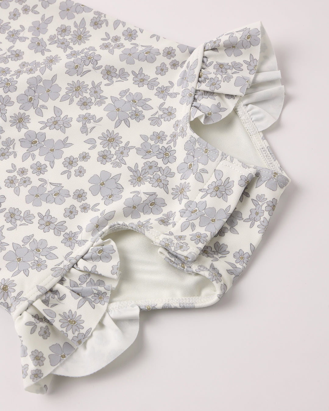 Quincy Mae Olivia Rashguard One-Piece || Blue Floral