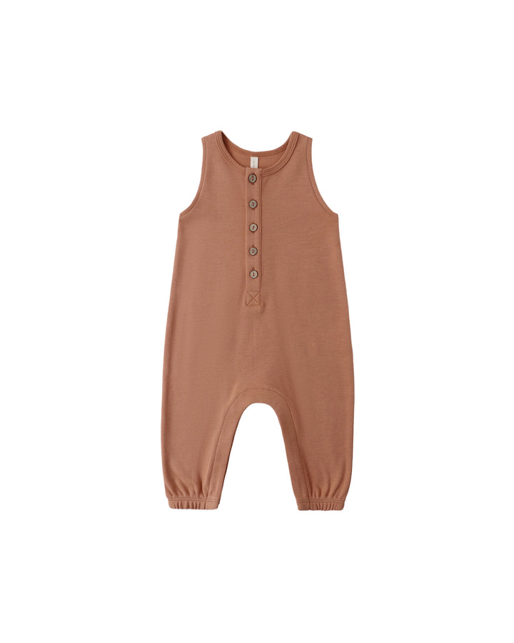 Quincy Mae Sleeveless Jumpsuit || Poppy