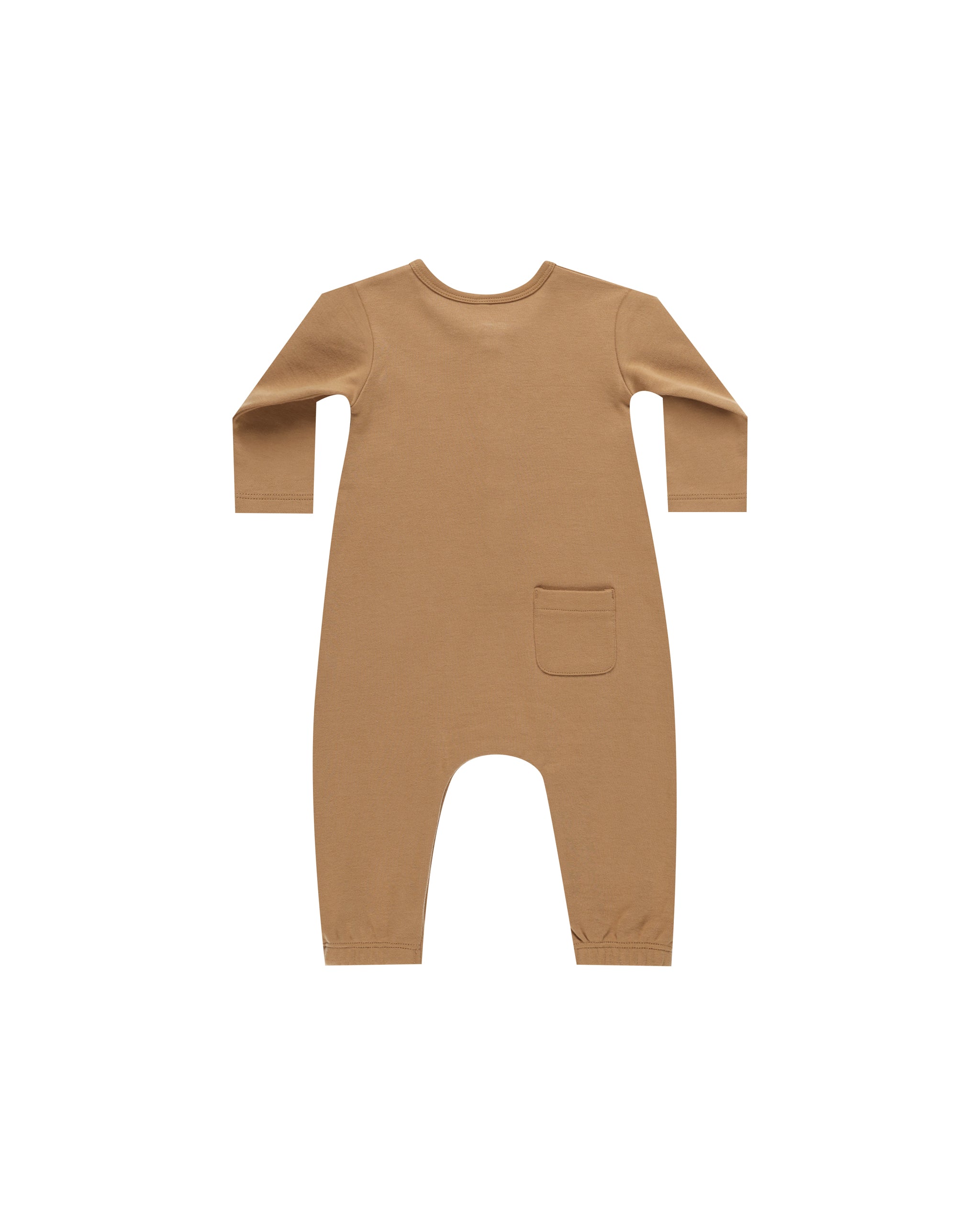 Quincy Mae Long Sleeve Jumpsuit || Golden