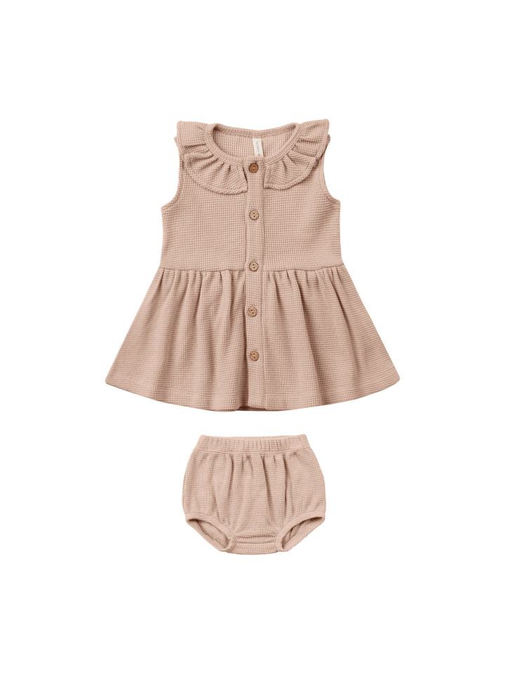 Quincy Mae rue tank dress || blush