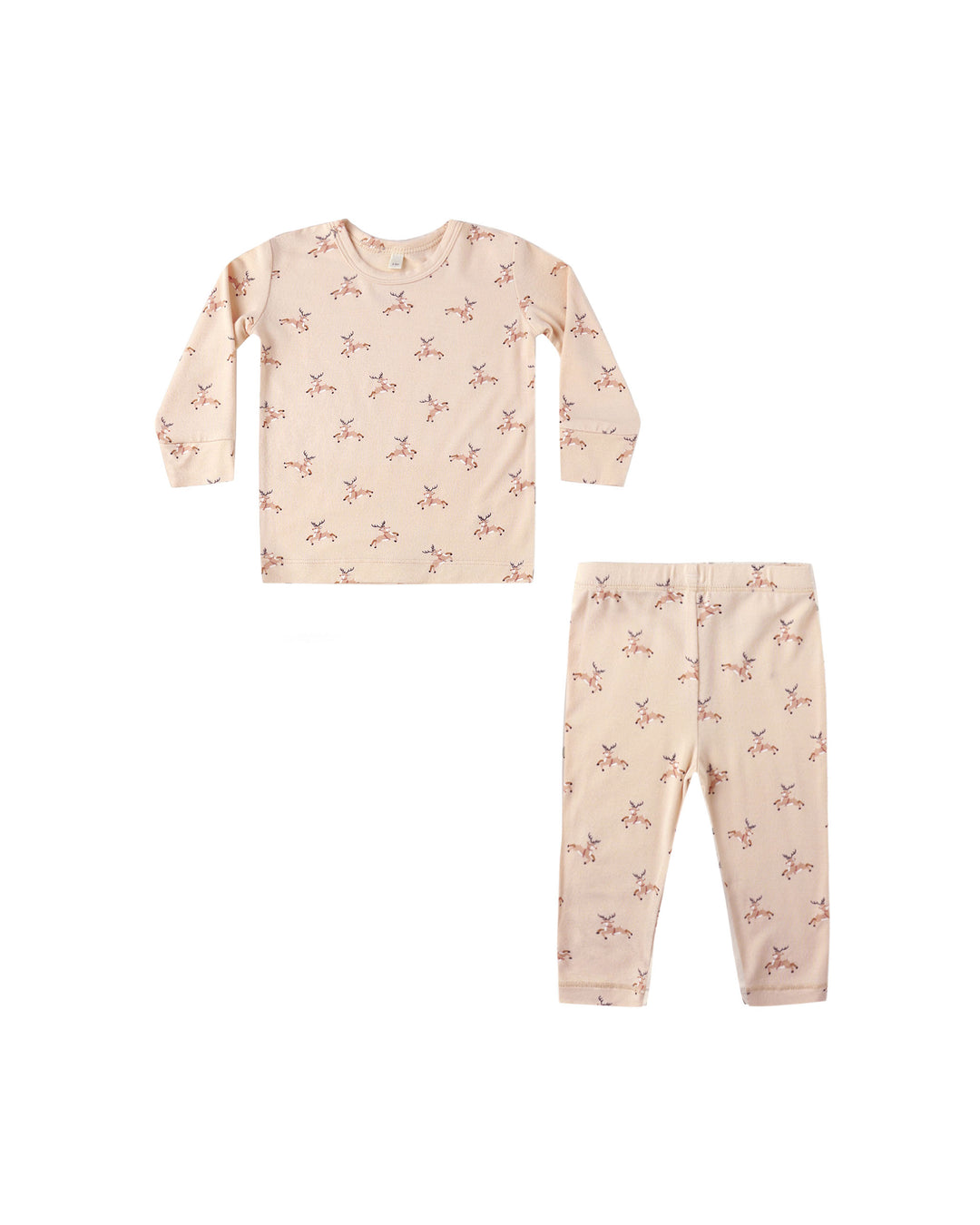 Quincy Mae Bamboo Pajama Set || Reindeer