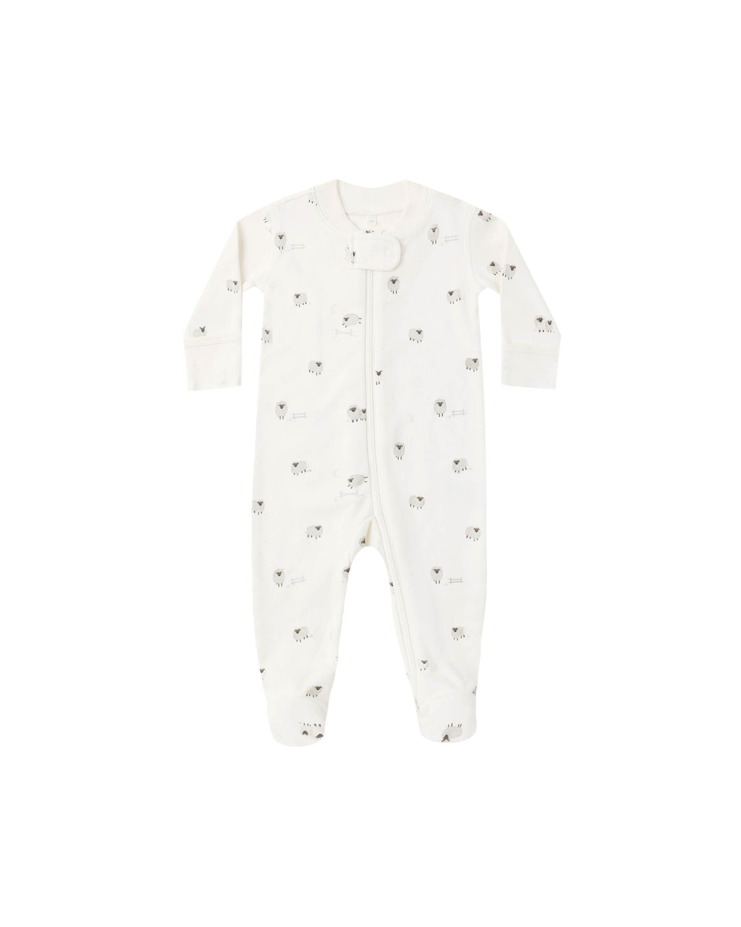 Quincy Mae Zip Long Sleeve Footie Sleeper || Sheep