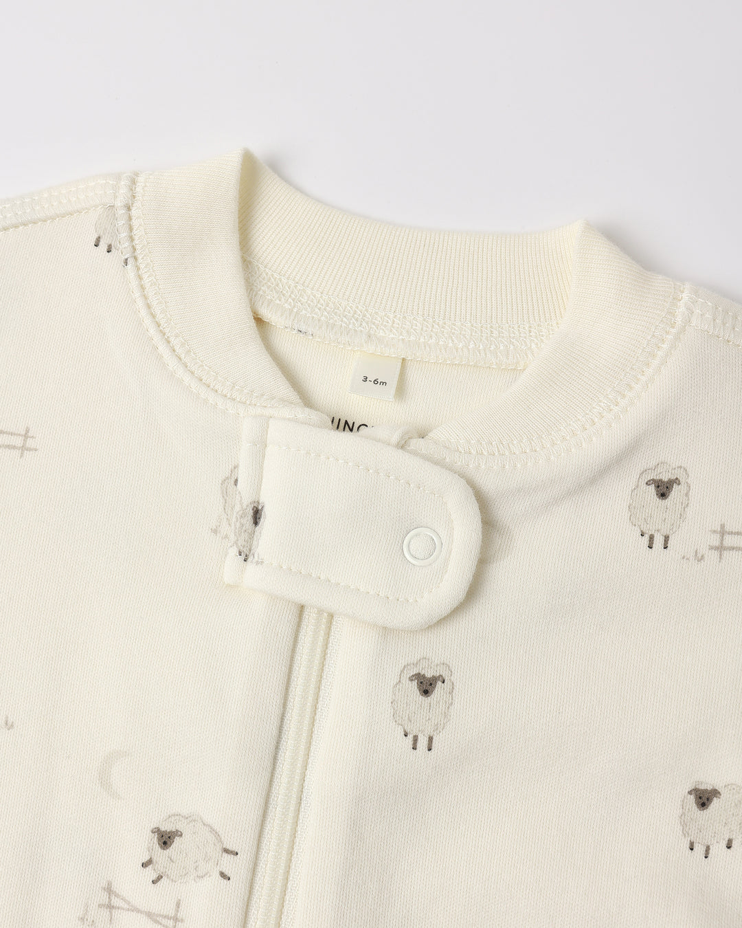 Quincy Mae Zip Long Sleeve Footie Sleeper || Sheep