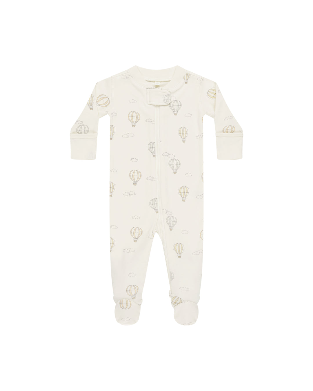 Quincy Mae Zip Long Sleeve Sleeper Footie || Hot Air Balloons