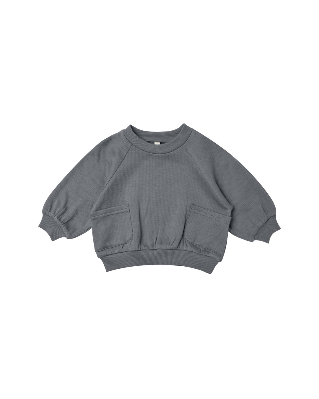 Quincy Mae pocket sweatshirt || navy