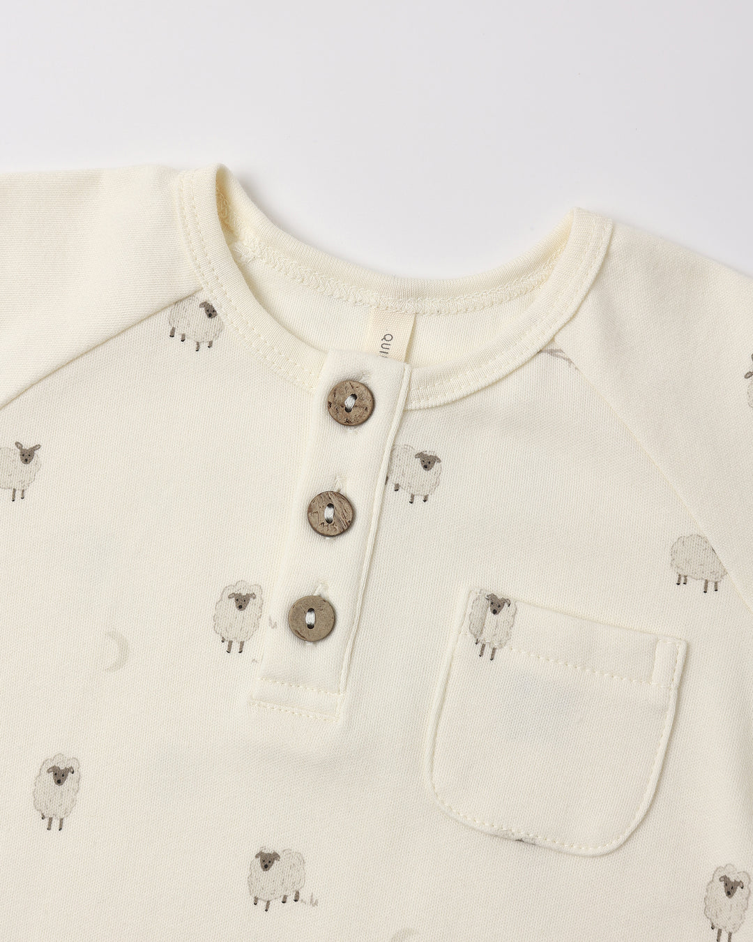 Quincy Mae Short Sleeve Jumpsuit || Sheep