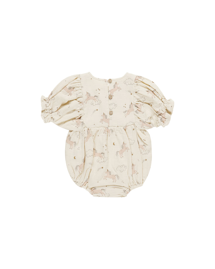Quincy Mae Cosette Romper || Unicorns