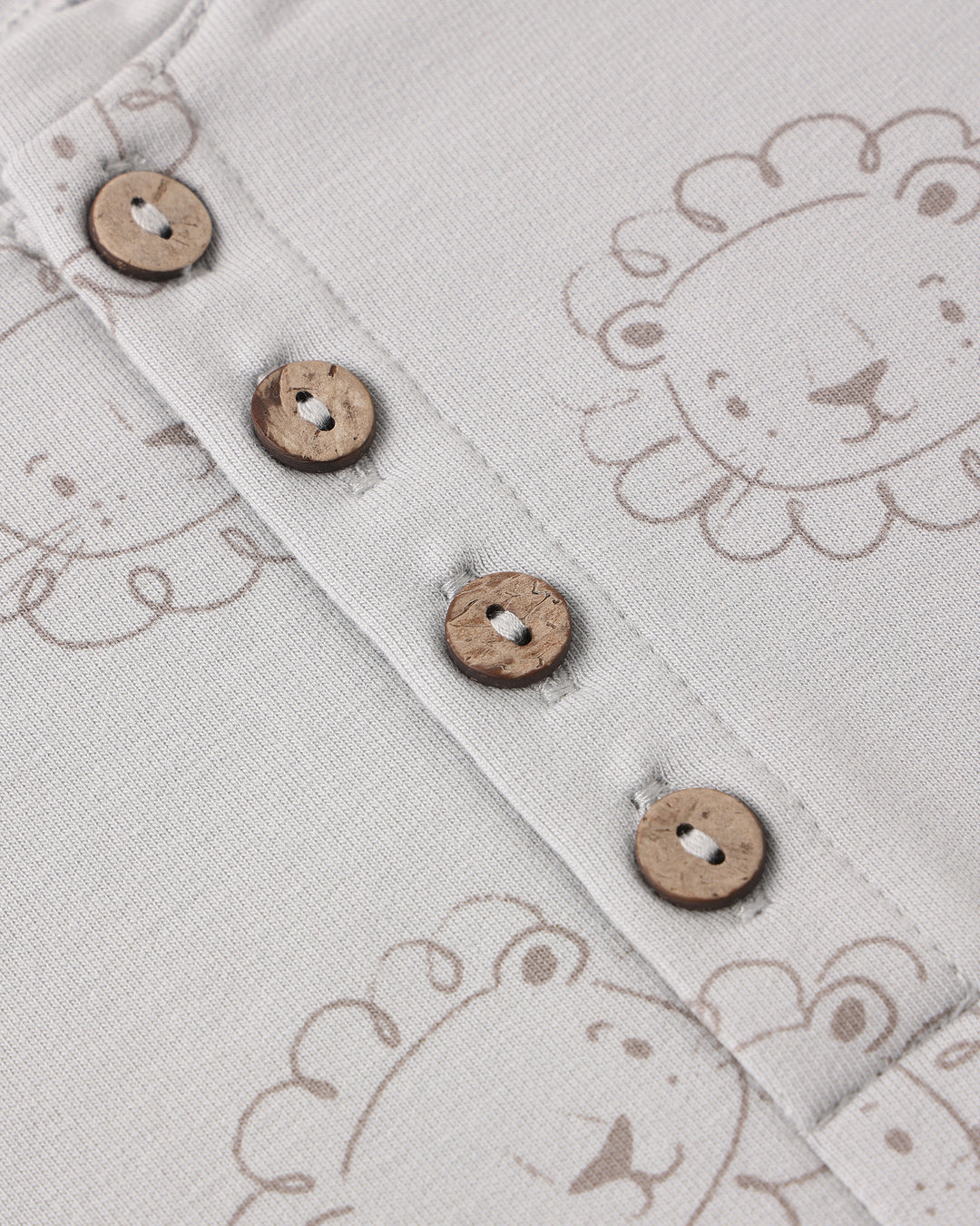 Quincy Mae Relaxed Fleece Jumpsuit || Lions
