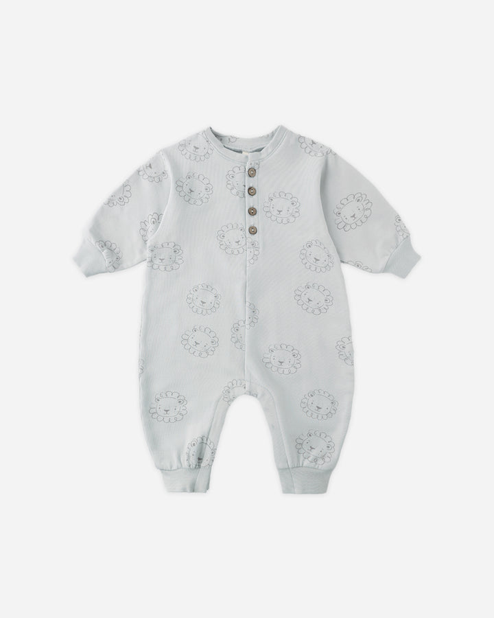Quincy Mae Relaxed Fleece Jumpsuit || Lions