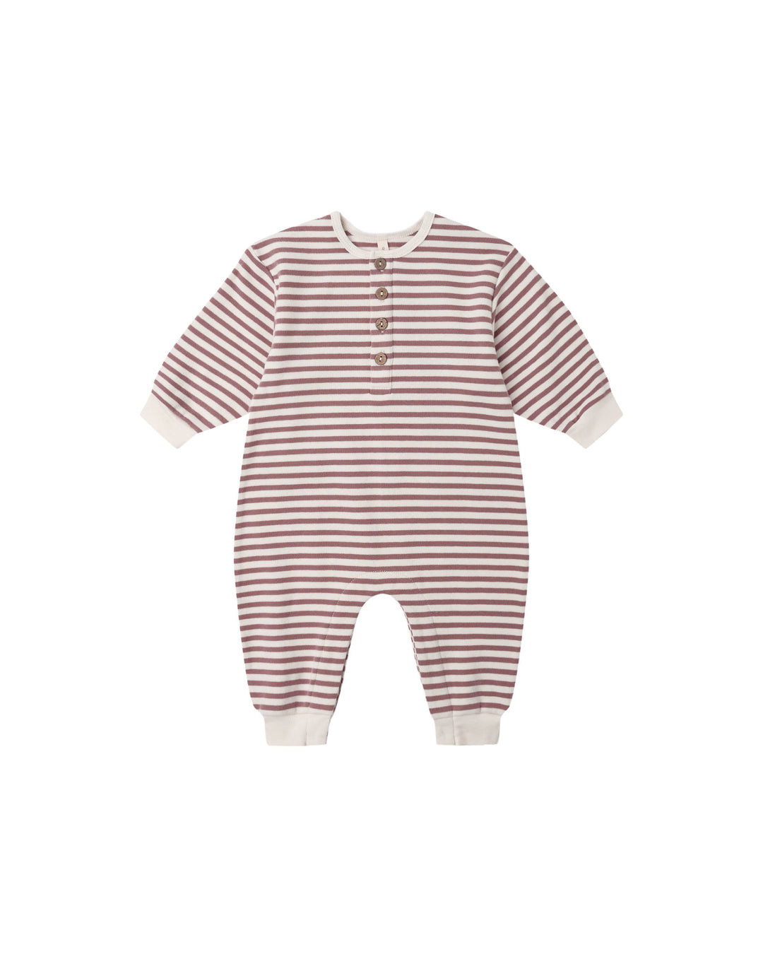 Quincy Mae Relaxed Jumpsuit || Mulberry Stripe