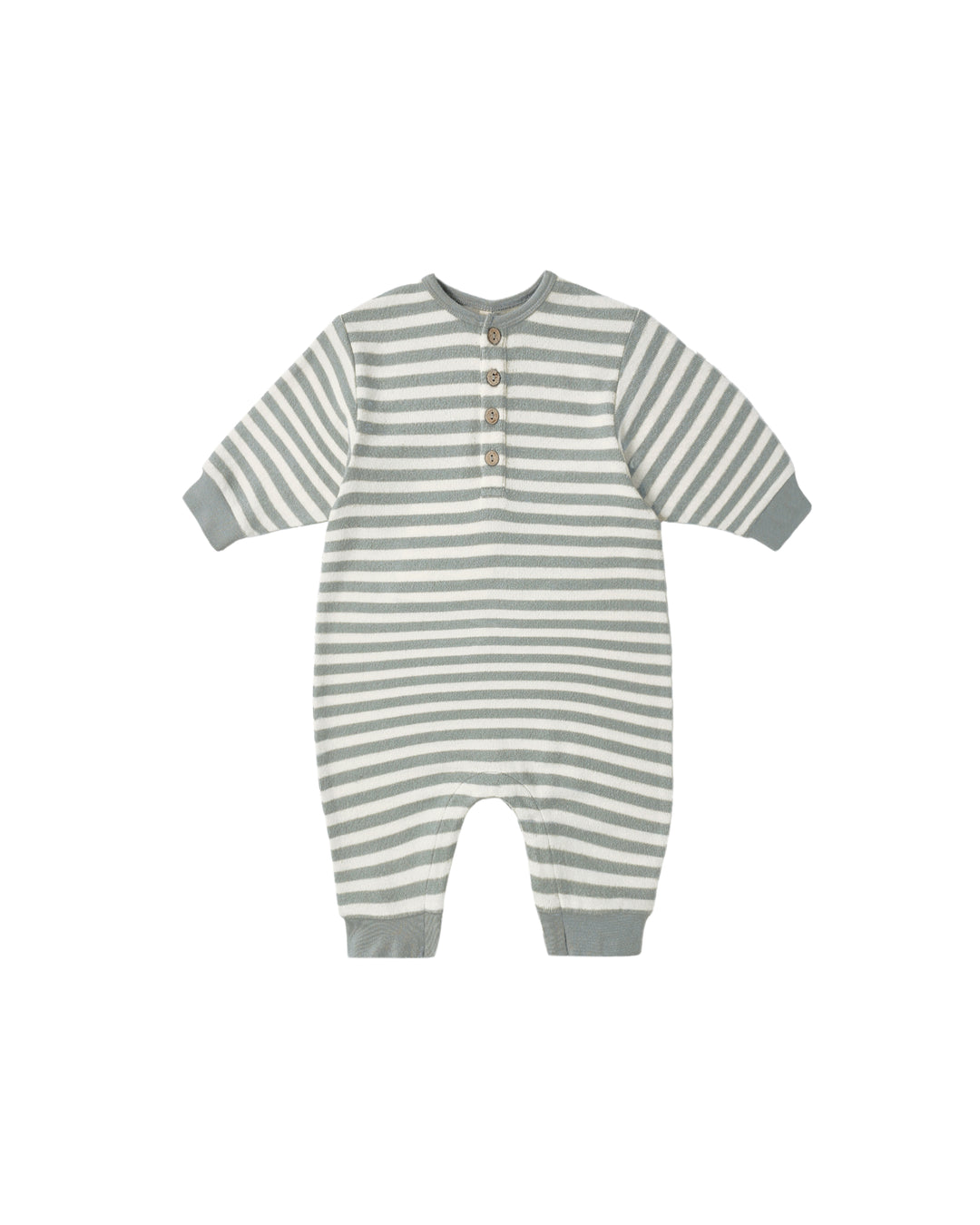 Quincy Mae Relaxed Jumpsuit || Blue Stripe