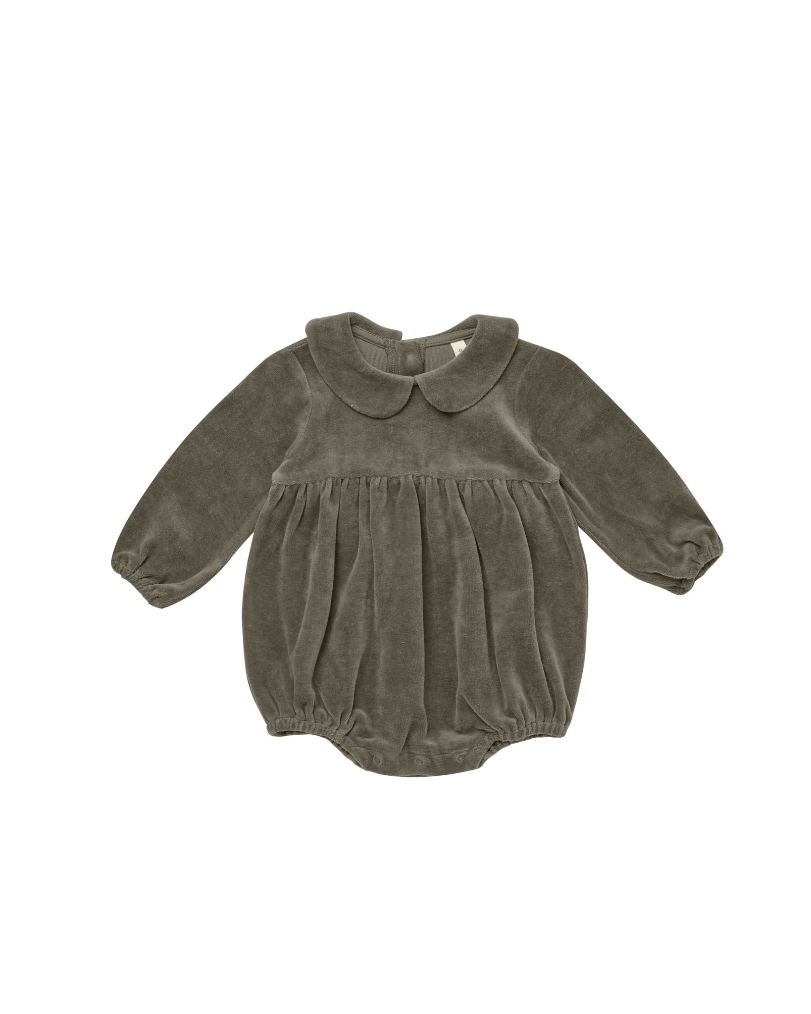 Quincy Mae peter pan romper || forest