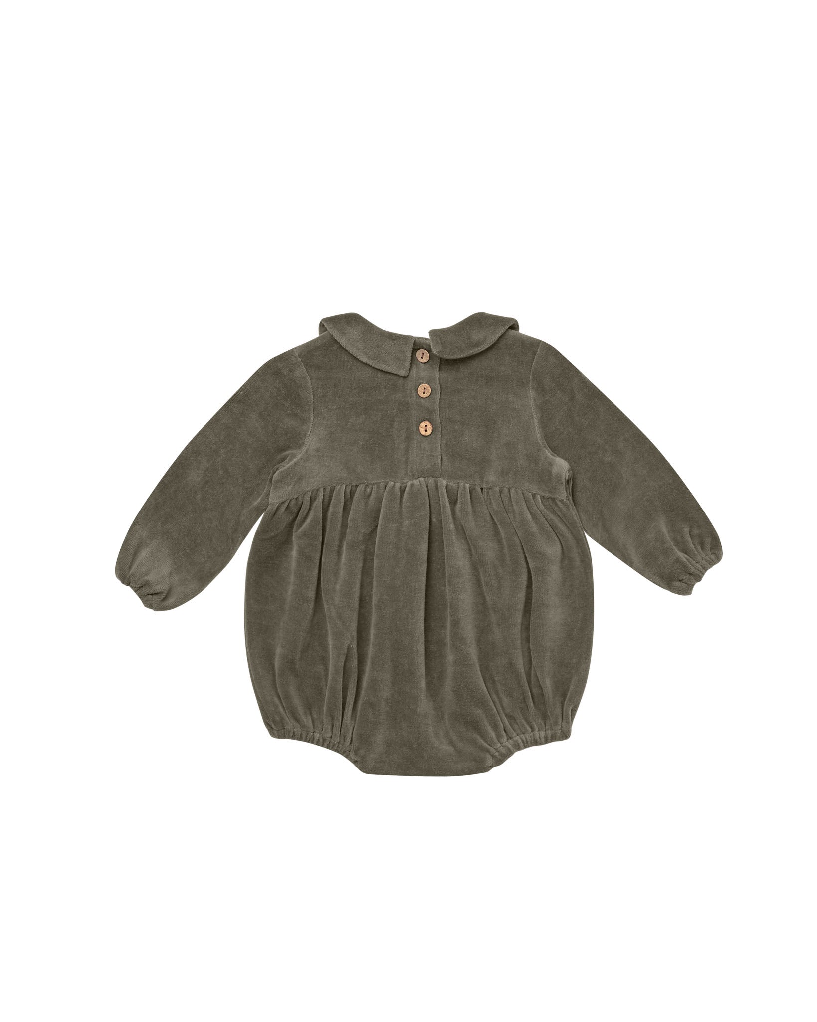 Quincy Mae peter pan romper || forest