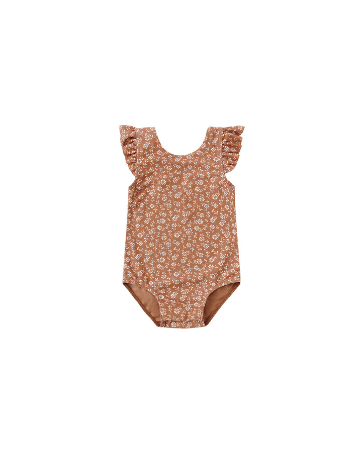 Quincy Mae Scoop Back One-Piece Swimsuit || Poppy Floral
