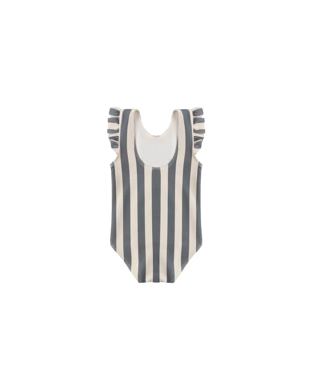 Quincy Mae Scoop Back One-Piece Swimsuit || Retro Ocean Stripe