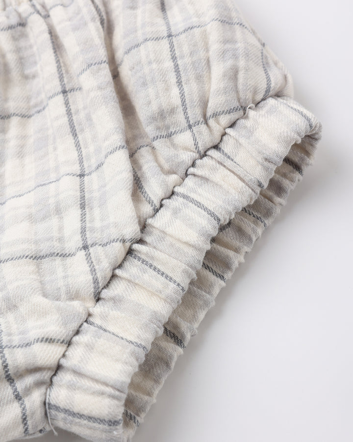 Quincy Mae Woven Tank Set || Blue Plaid