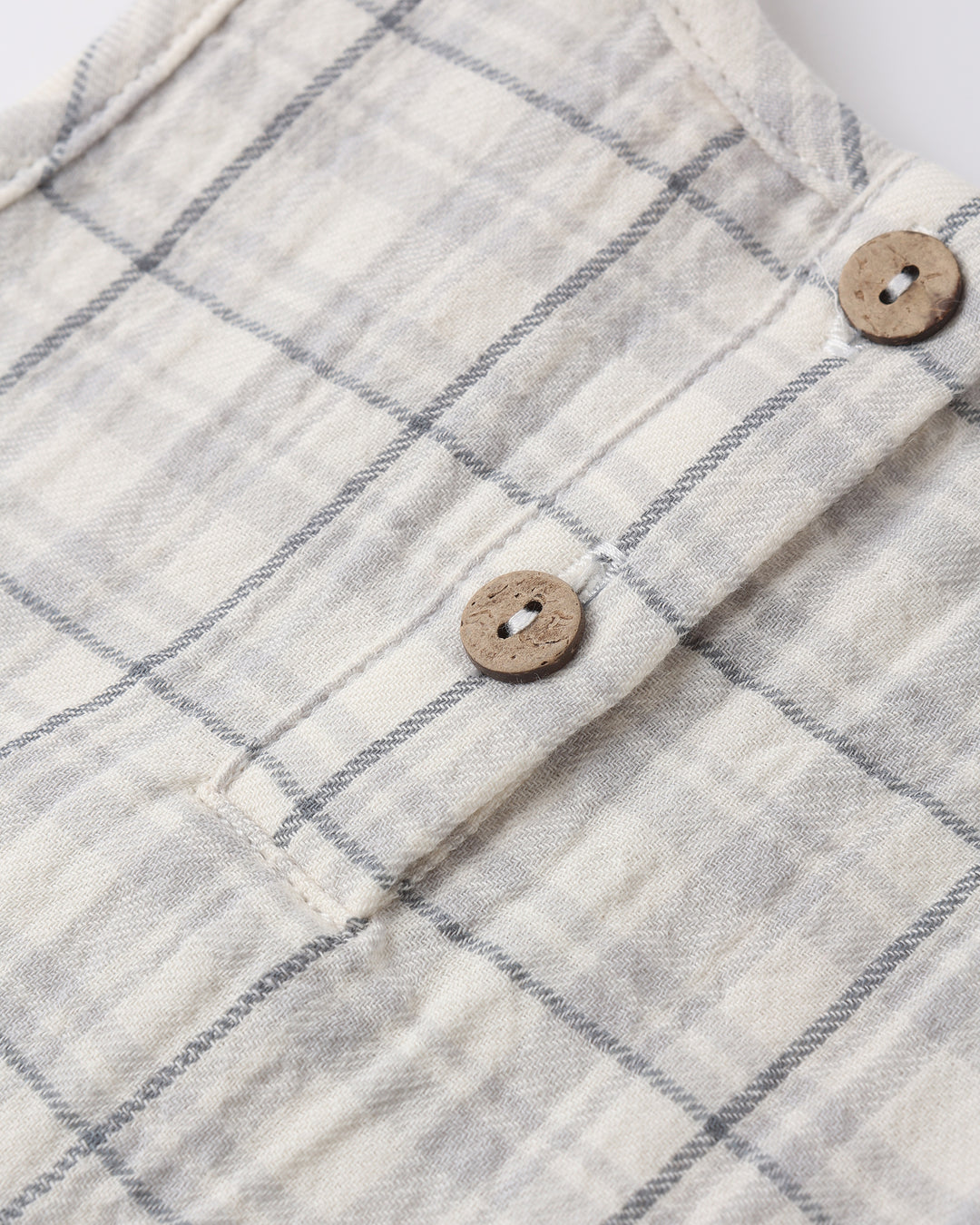 Quincy Mae Woven Tank Set || Blue Plaid