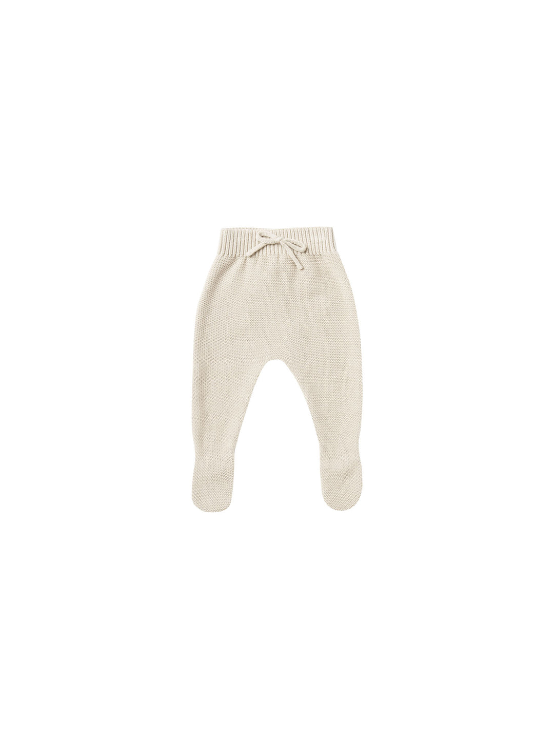 Quincy Mae footed knit pant || natural