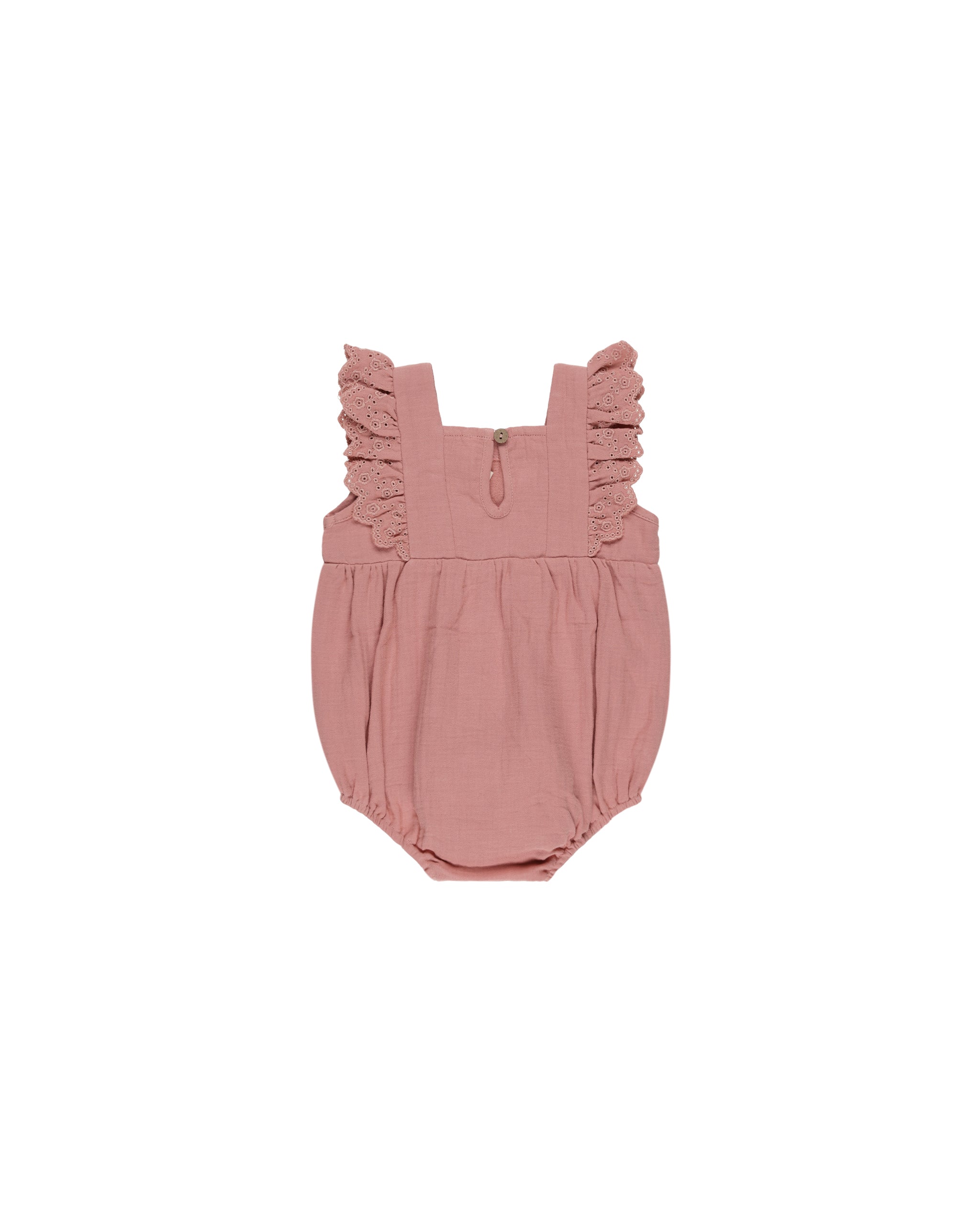 Quincy Mae Naomi Romper || Lipstick