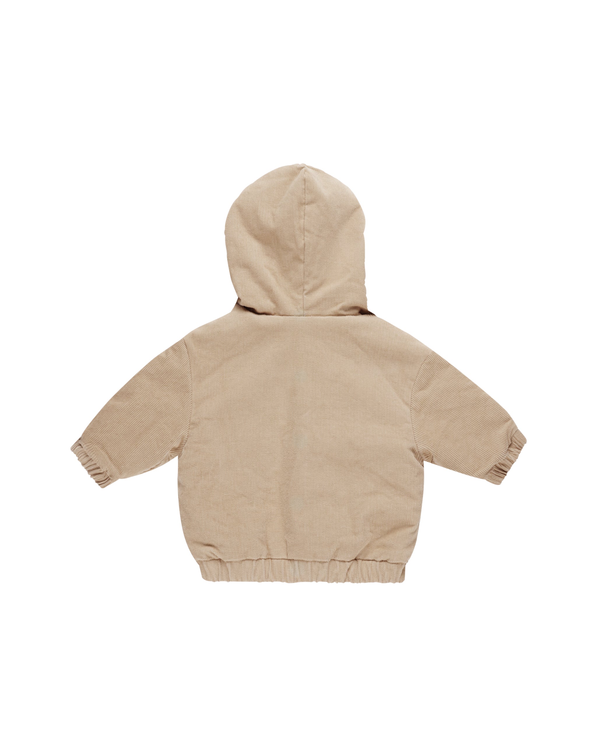 Quincy Mae Corduroy Hooded Jacket || Latte