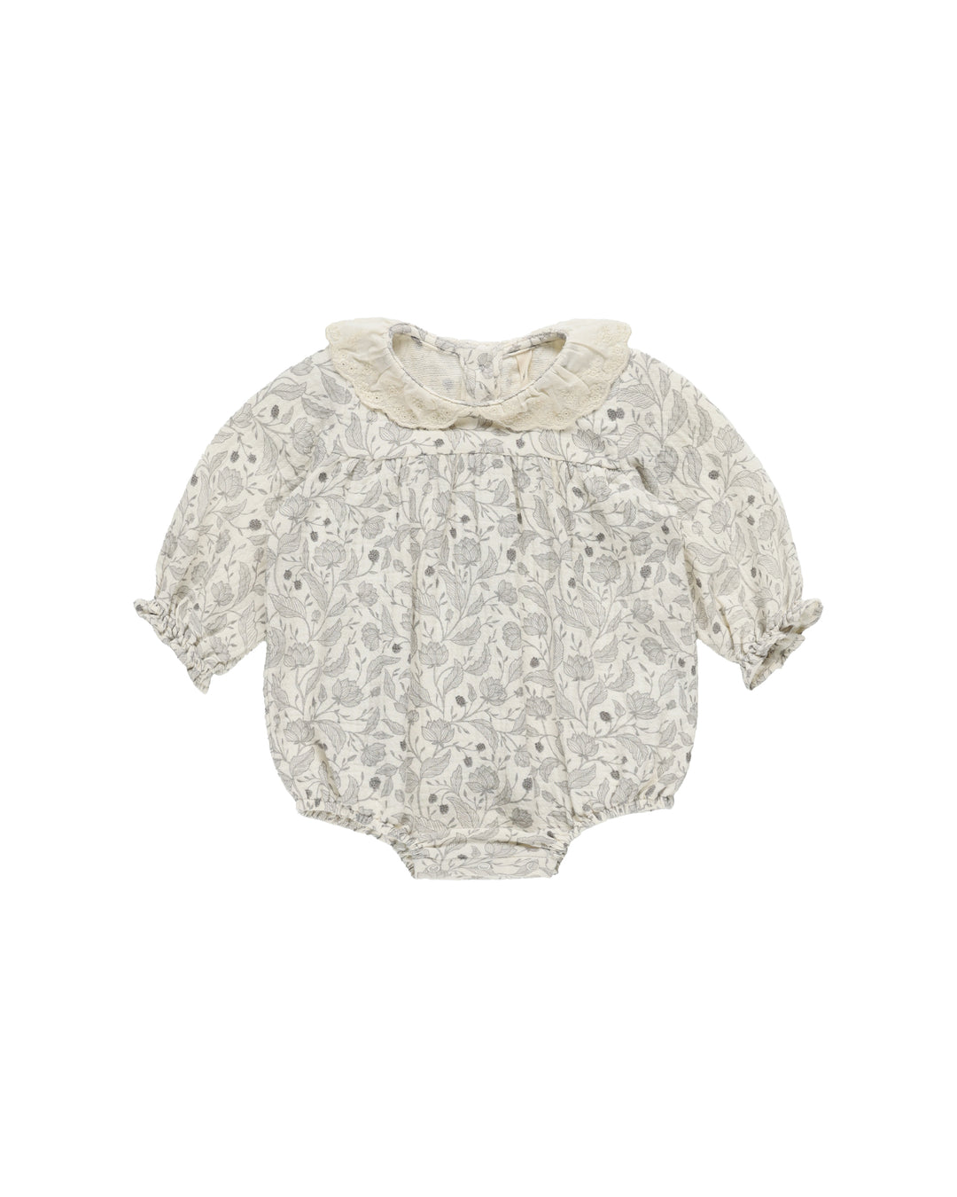 Quincy Mae Collared Bubble Romper || Winter