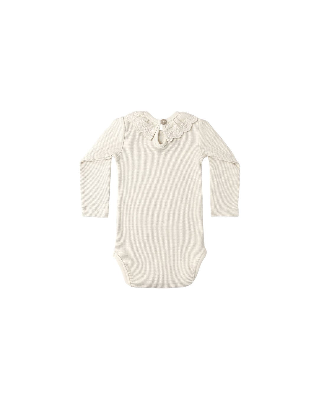 Quincy Mae Ruffle Collar Bodysuit || Natural