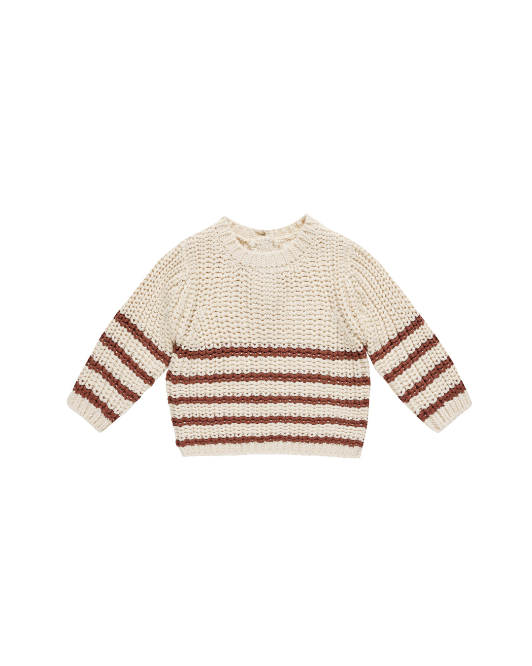 Quincy Mae Rex Sweater || Cranberry Stripe
