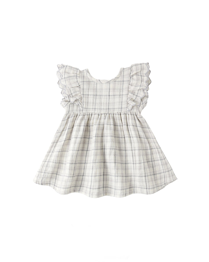 Quincy Mae Alina Dress || Blue Plaid