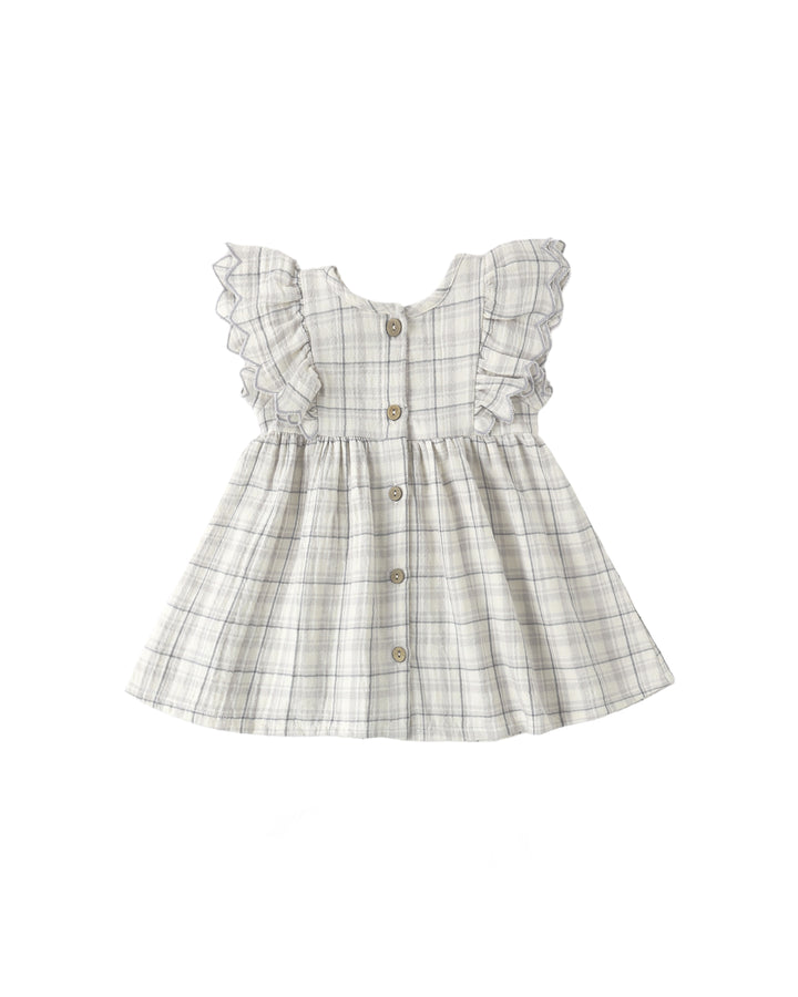 Quincy Mae Alina Dress || Blue Plaid