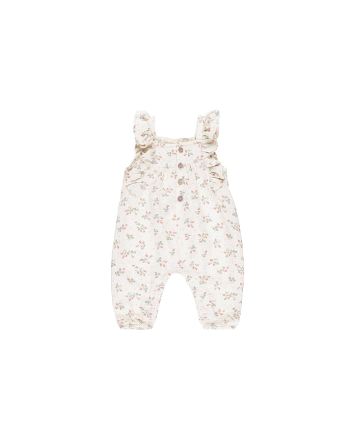 Quincy Mae Nova Romper || Strawberries
