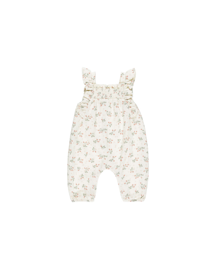 Quincy Mae Nova Romper || Strawberries