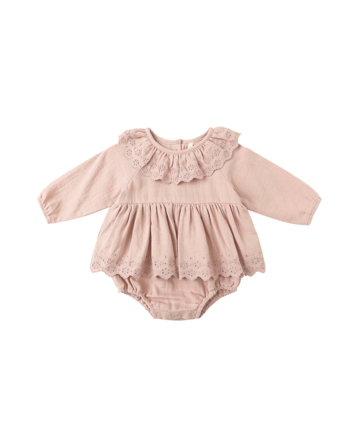 Quincy Mae Thalia Romper || Rose