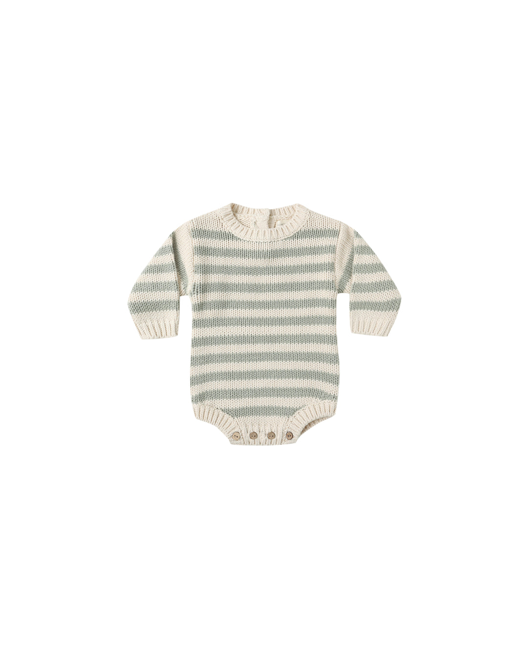 Quincy Mae Rex Romper || Fern Stripe